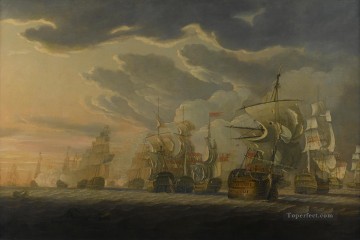Cleveley Cape St Vincent Naval Battles Oil Paintings